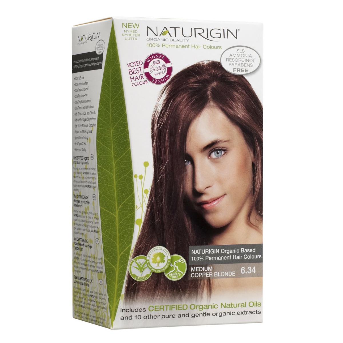 NATURIGIN JUUKSEVÄRV MEDIUM COPPER BLONDE 6,34 - Tootepilt