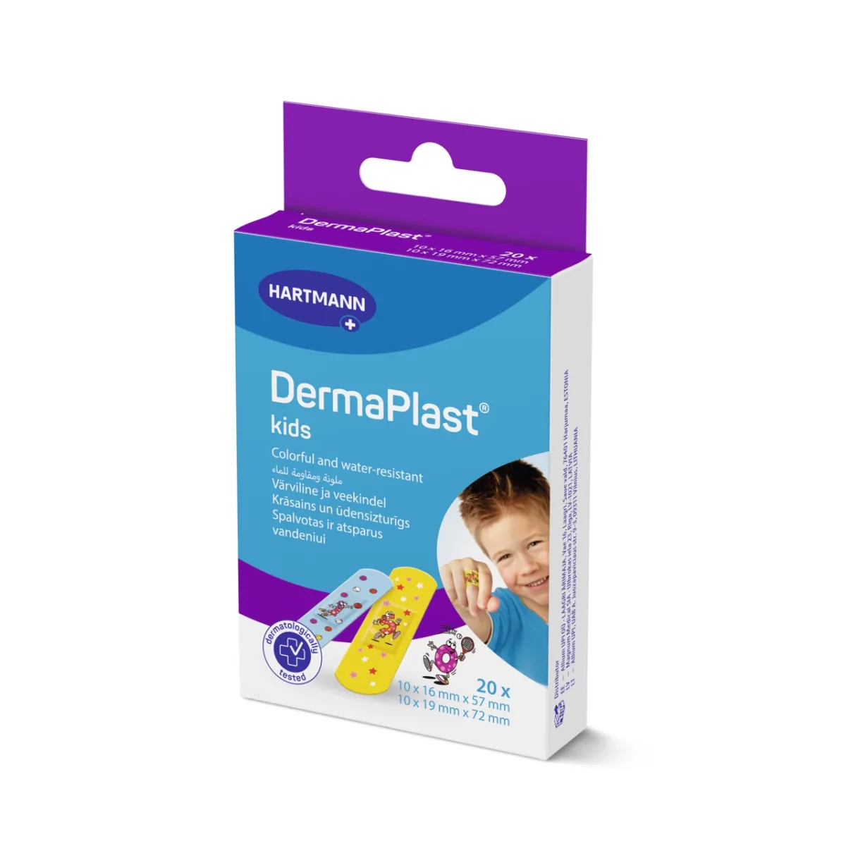 DERMAPLAST PLAASTRID KIDS LASTELE N20 (2 SUURUST) - Tootepilt