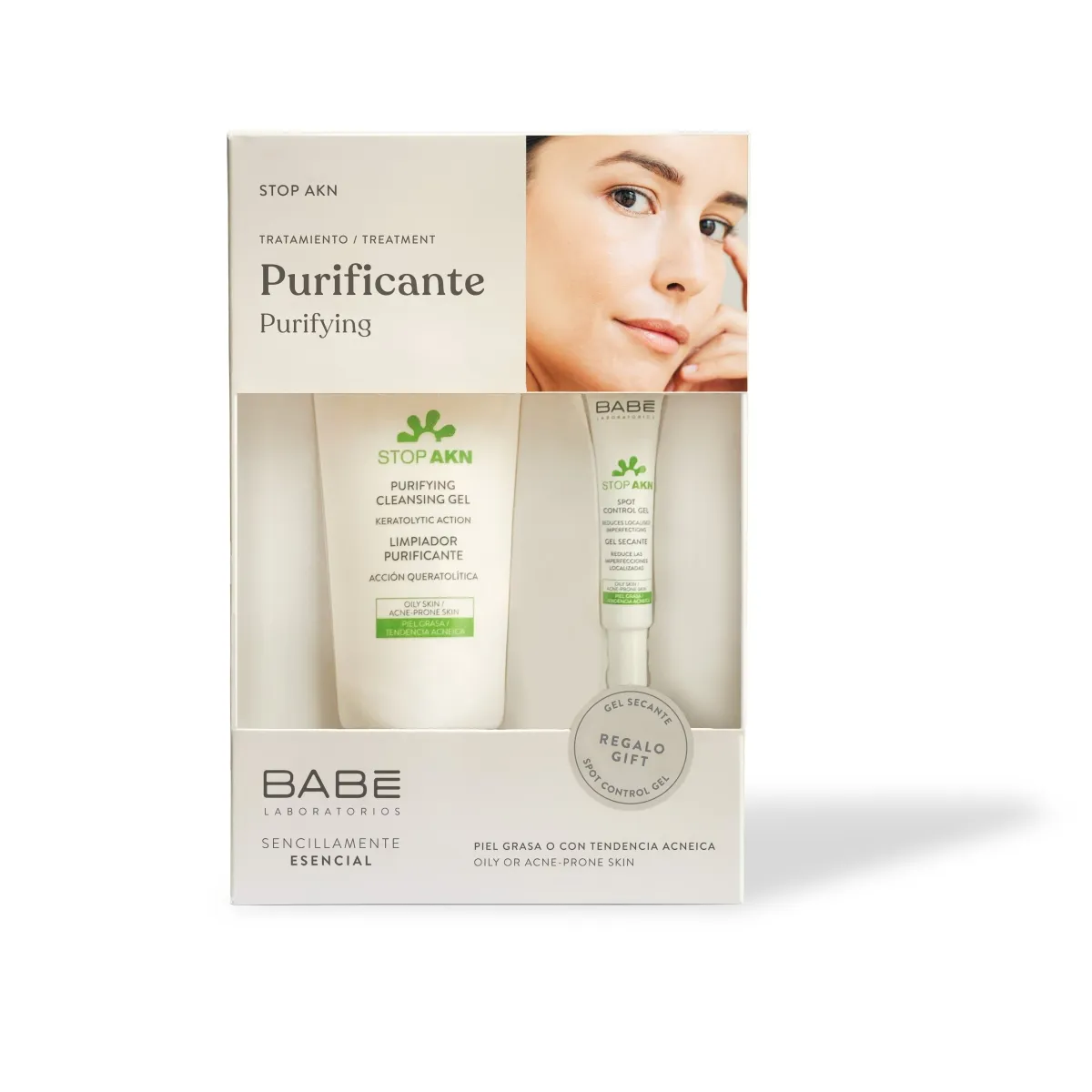 BABE KINKEKOMPLEKT STOP AKN NÄOPESUGEEL 200ML+VISTRIKUGEEL 8ML - Tootepilt