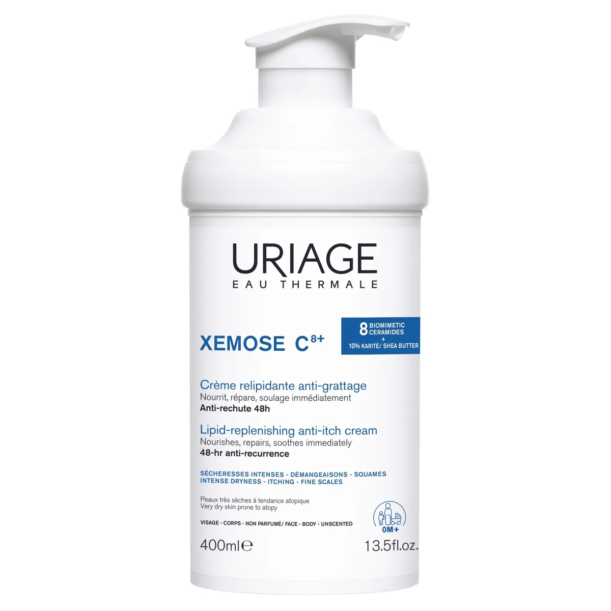 URIAGE XEMOSE C8+ KEHAKREEM PEHMENDAV 400ML - Tootepilt