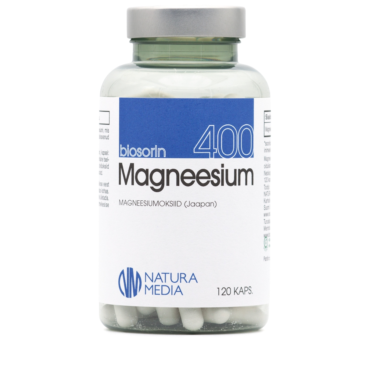 BIOSORIN MAGNEESIUM KAPSLID 400MG N120 - Tootepilt