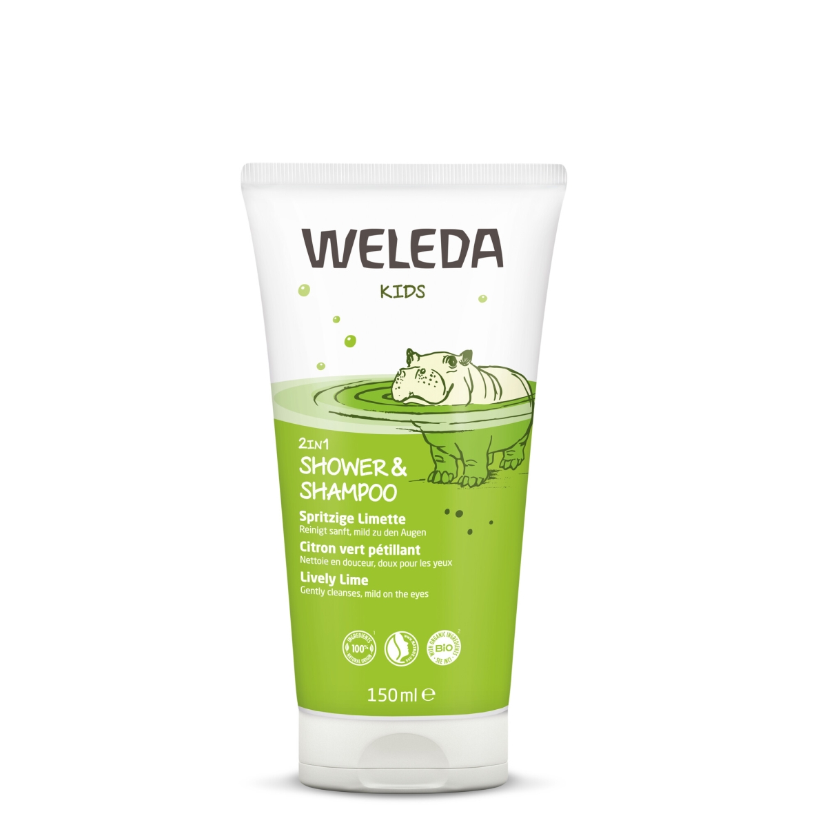 WELEDA SHAMPOON-DUSHIKREEM LASTELE LAIM 150ML  - Tootepilt