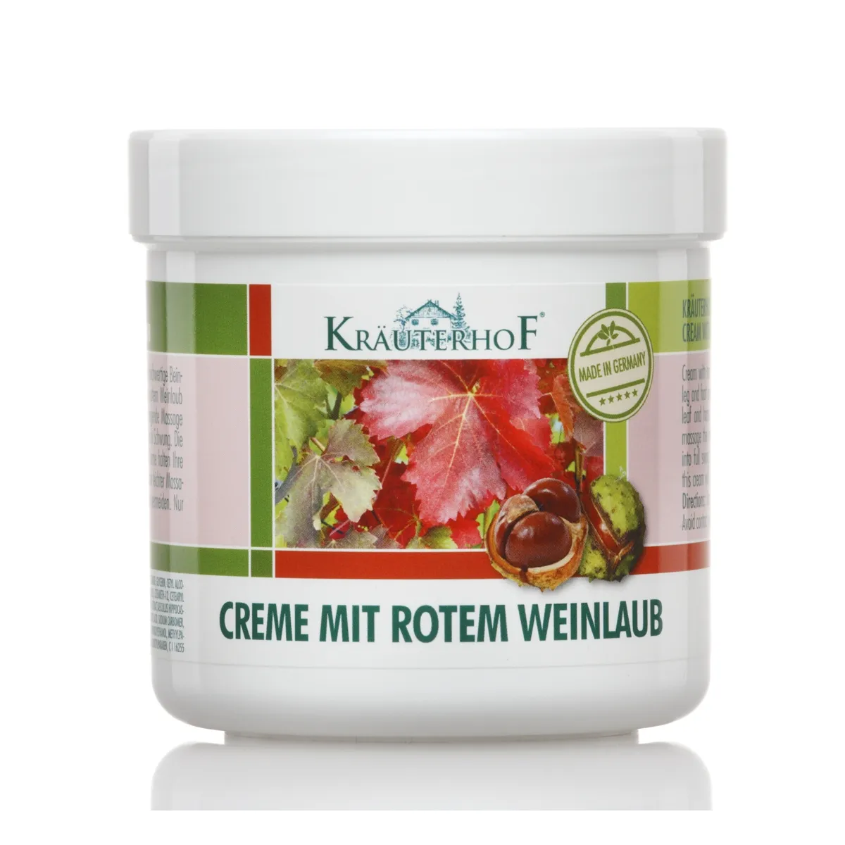 KRÄUTERHOF KREEM PUNANE VIINAPUU (VEENILAIENDITELE) 250ML - Tootepilt