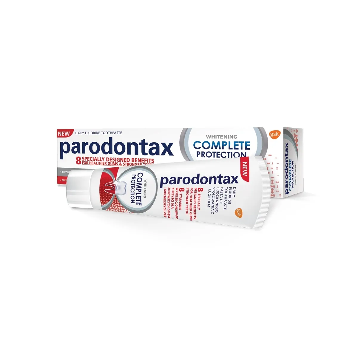 PARODONTAX COMPLETE PROTECTION WHITENING HAMBAPASTA 75ML - Tootepilt