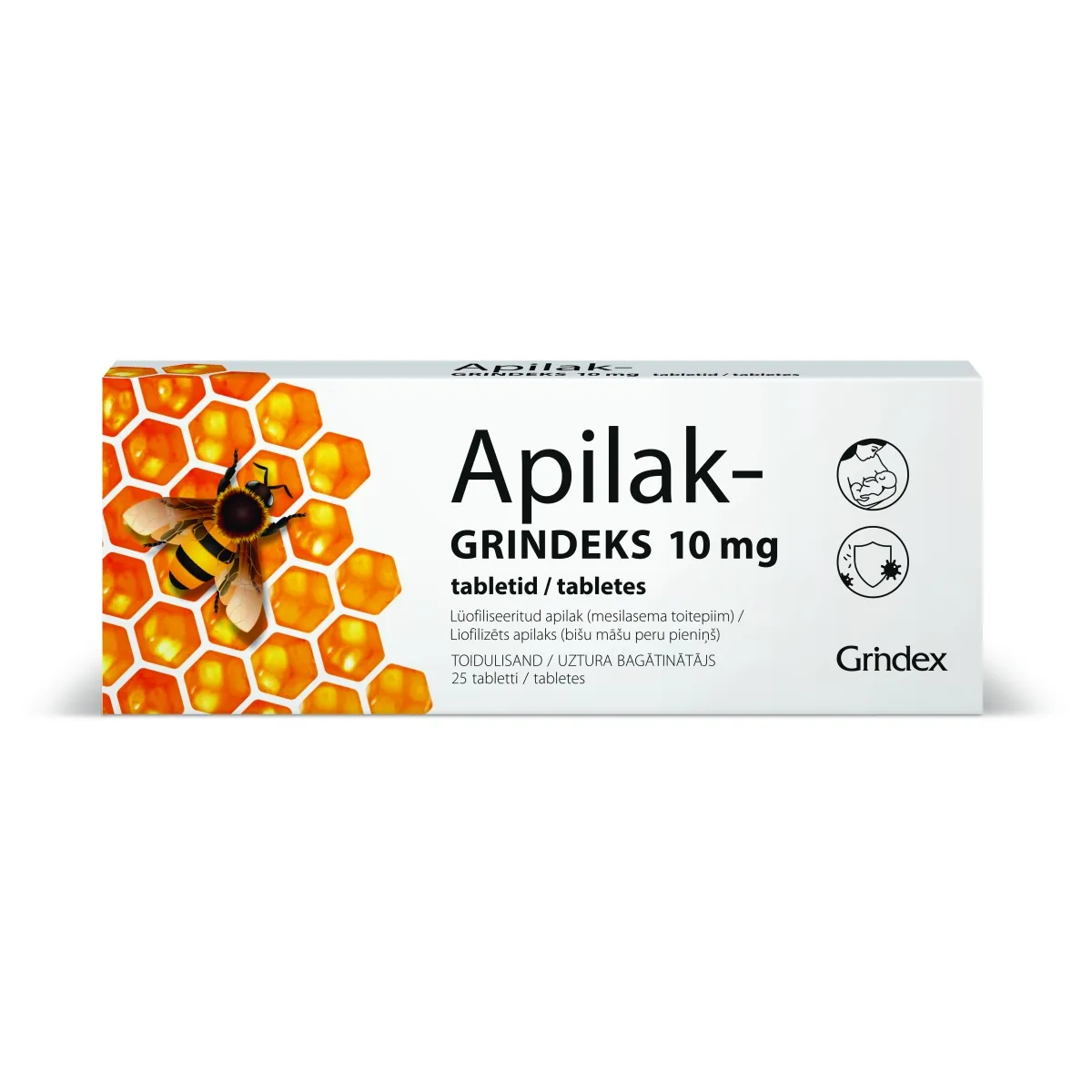 APILAK-GRINDEKS TBL 10MG N25 - Tootepilt