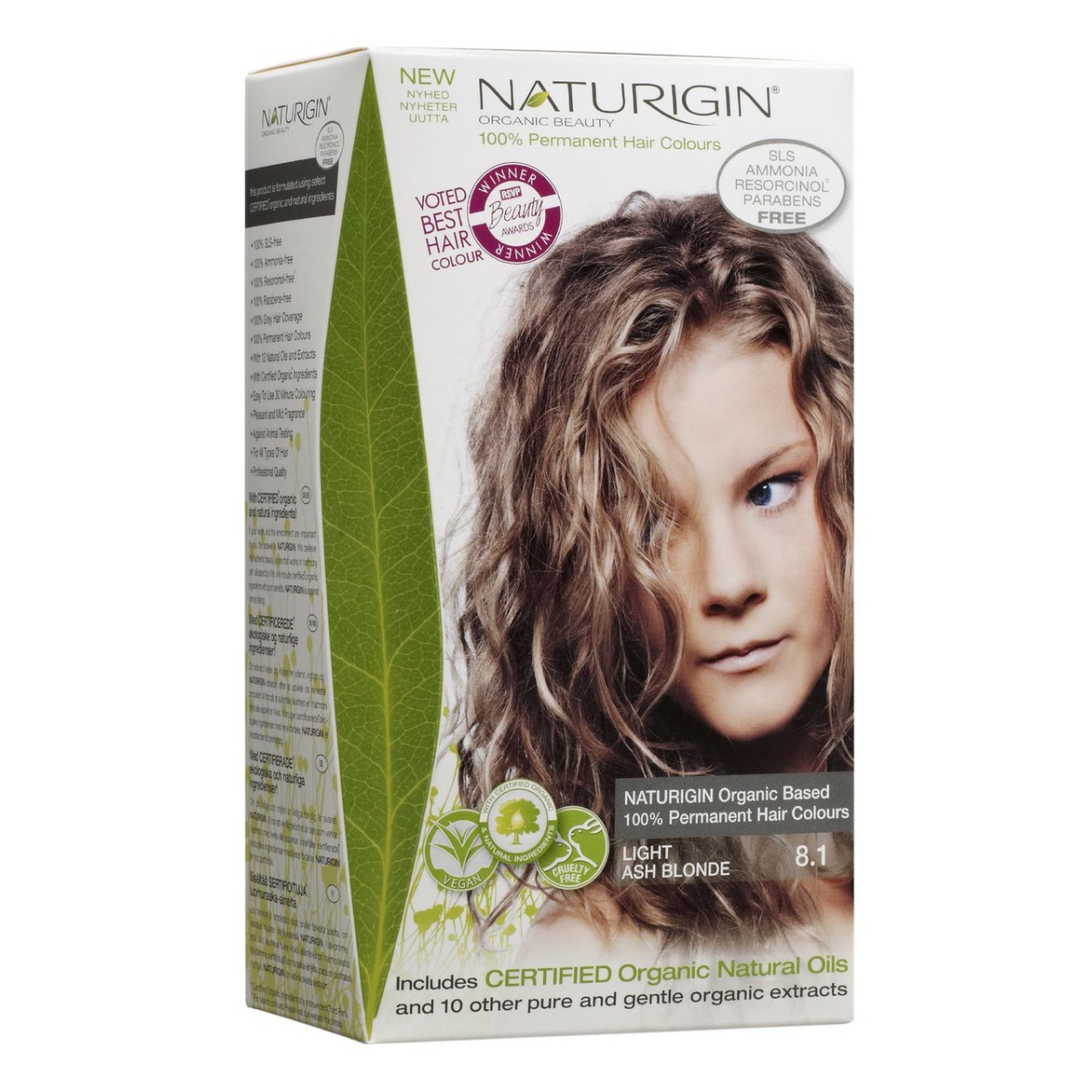 NATURIGIN JUUKSEVÄRV LIGHT ASH BLONDE 8,10 - Tootepilt