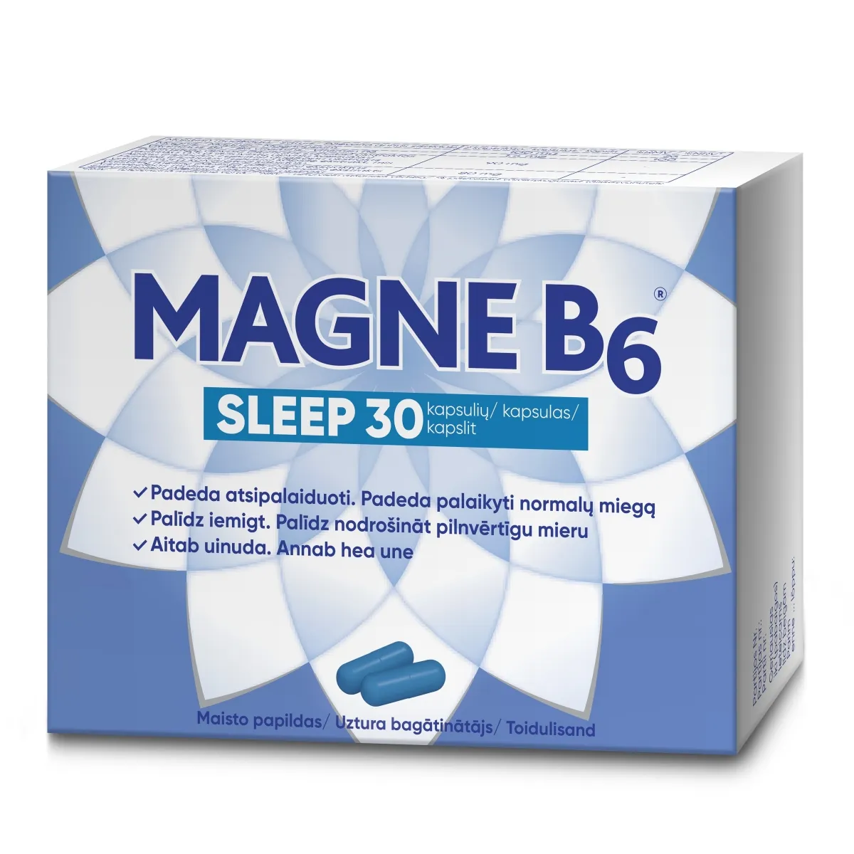 MAGNE B6 SLEEP KAPSLID N30 - Tootepilt