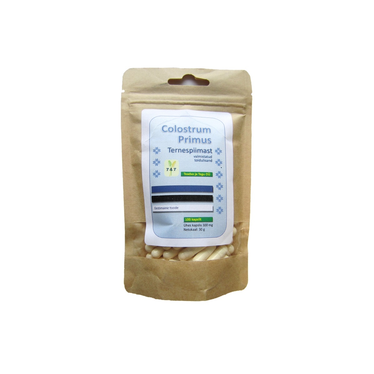 COLOSTRUM PRIMUS TERNESPIIMA KAPSLID 300MG N100 - Tootepilt
