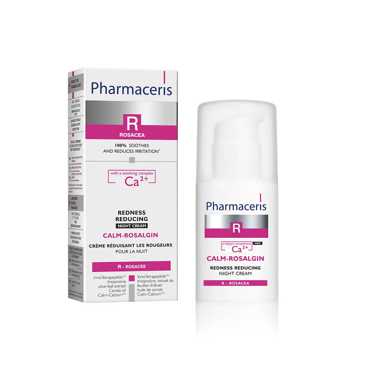 PHARMACERIS R CALM-ROSALGIN ÖÖKREEM PUNETUST VÄHENDAV 30ML - Tootepilt