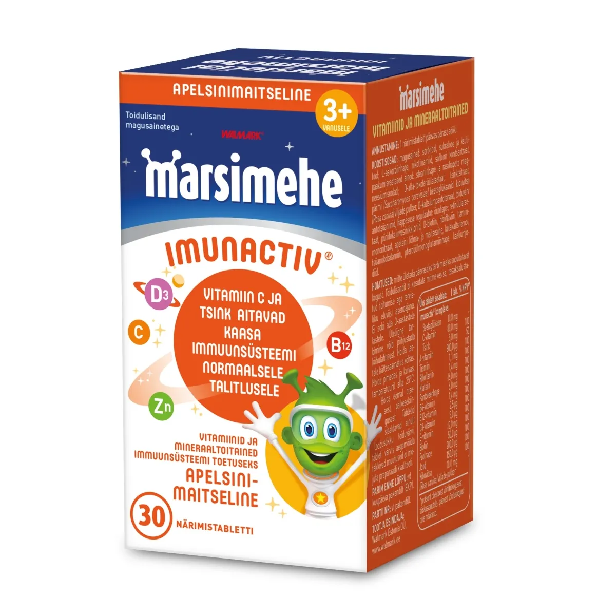 MARSIMEHE IMUNACTIV TBL N30 (APELSIN) - Tootepilt