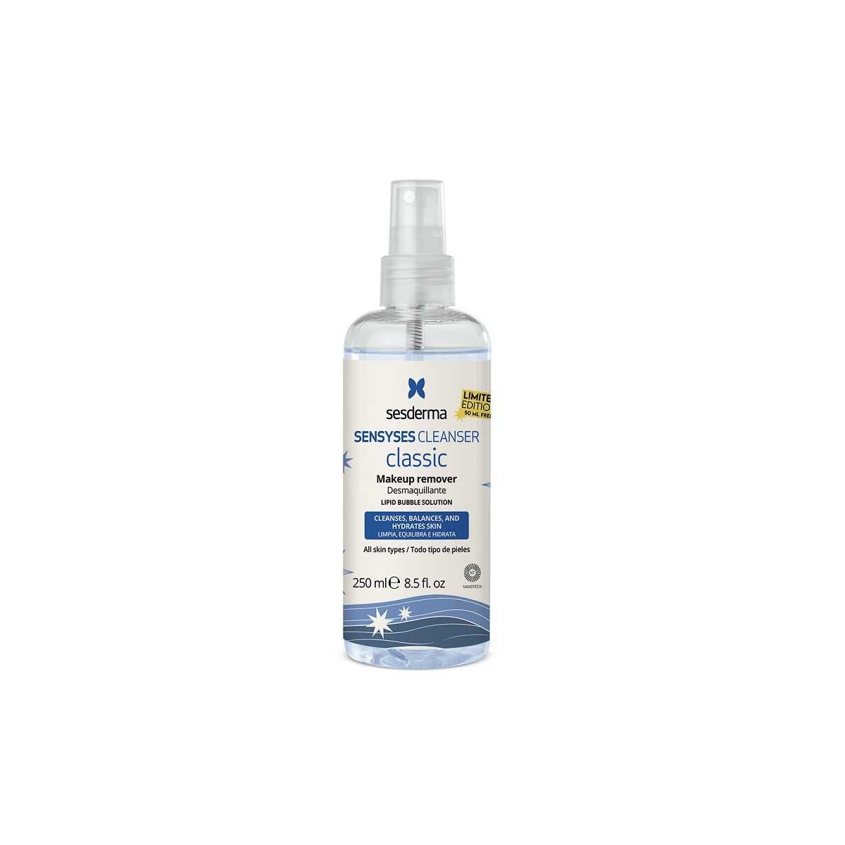 SESDERMA SENSYSES CLEANSER PUHASTUSVESI KÕIK NAHATÜÜBID 250ML - Tootepilt