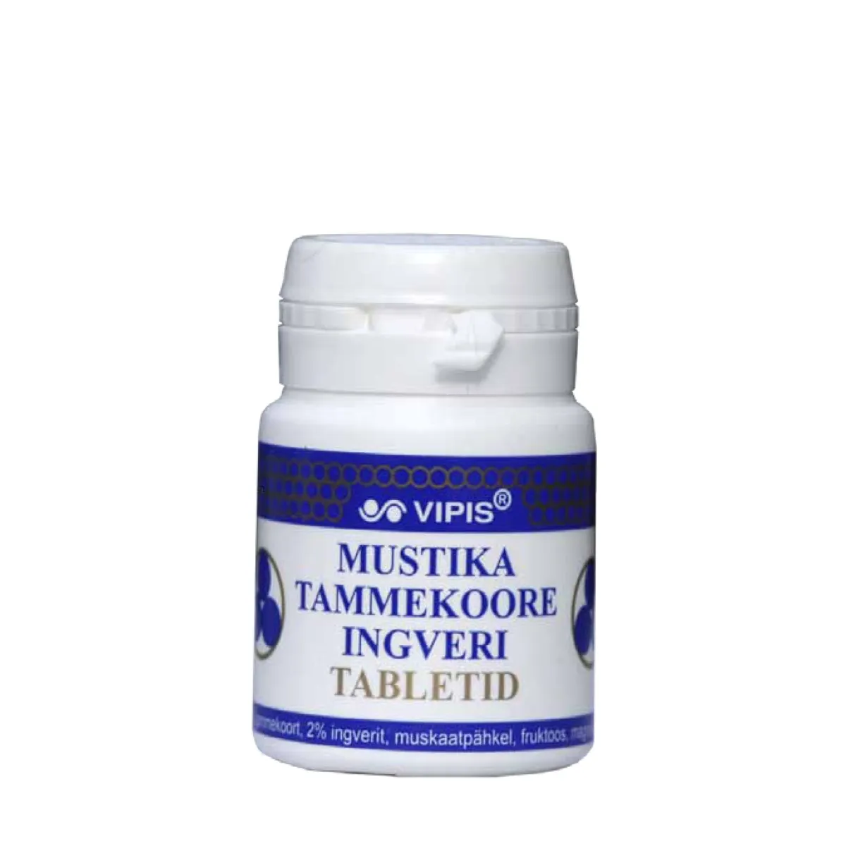 VIPIS MUSTIKA-TAMMEKOORE-INGVERI TABLETID N50 (15G) - Tootepilt