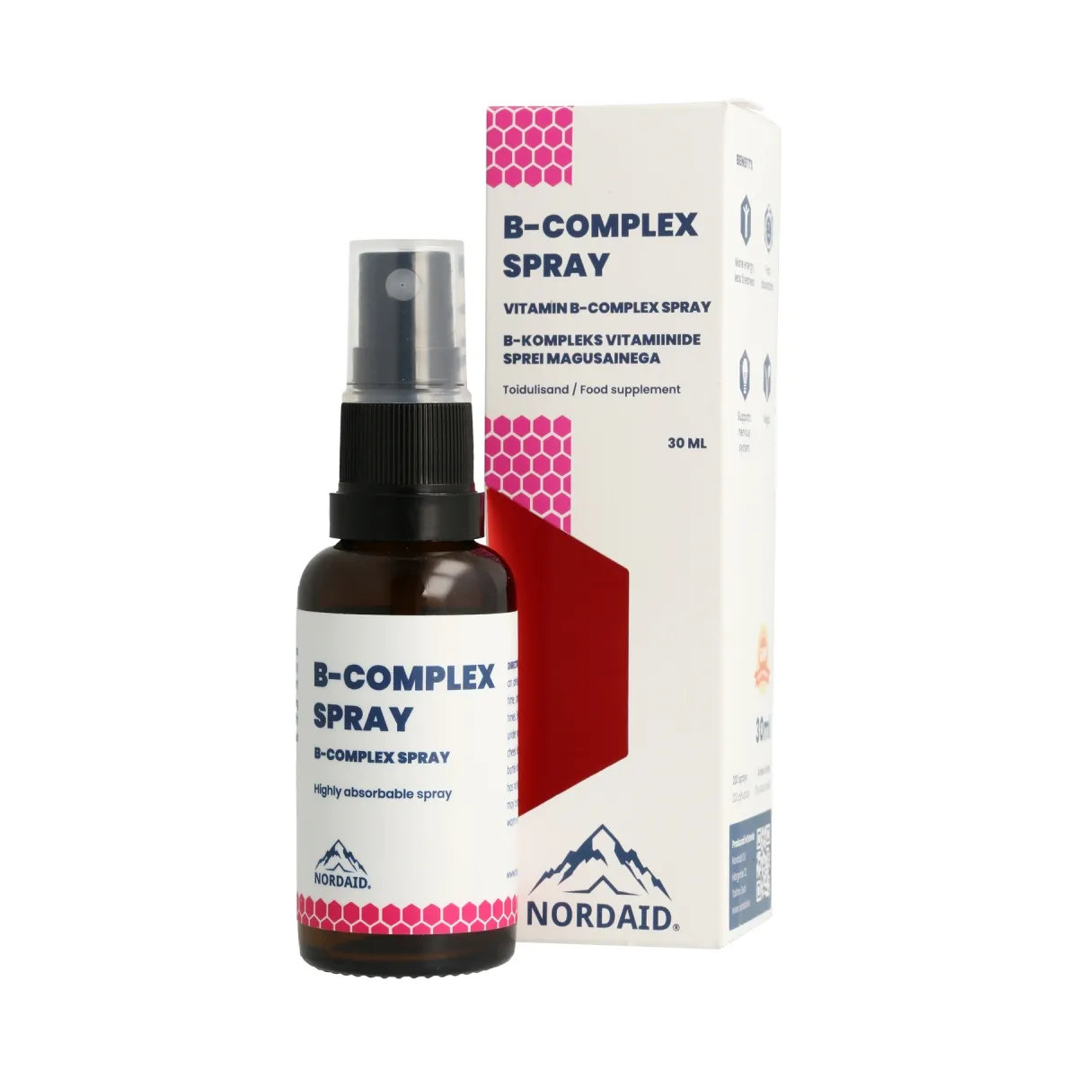 NORDAID B-COMPLEX ORAL SPRAY 30ML - Tootepilt