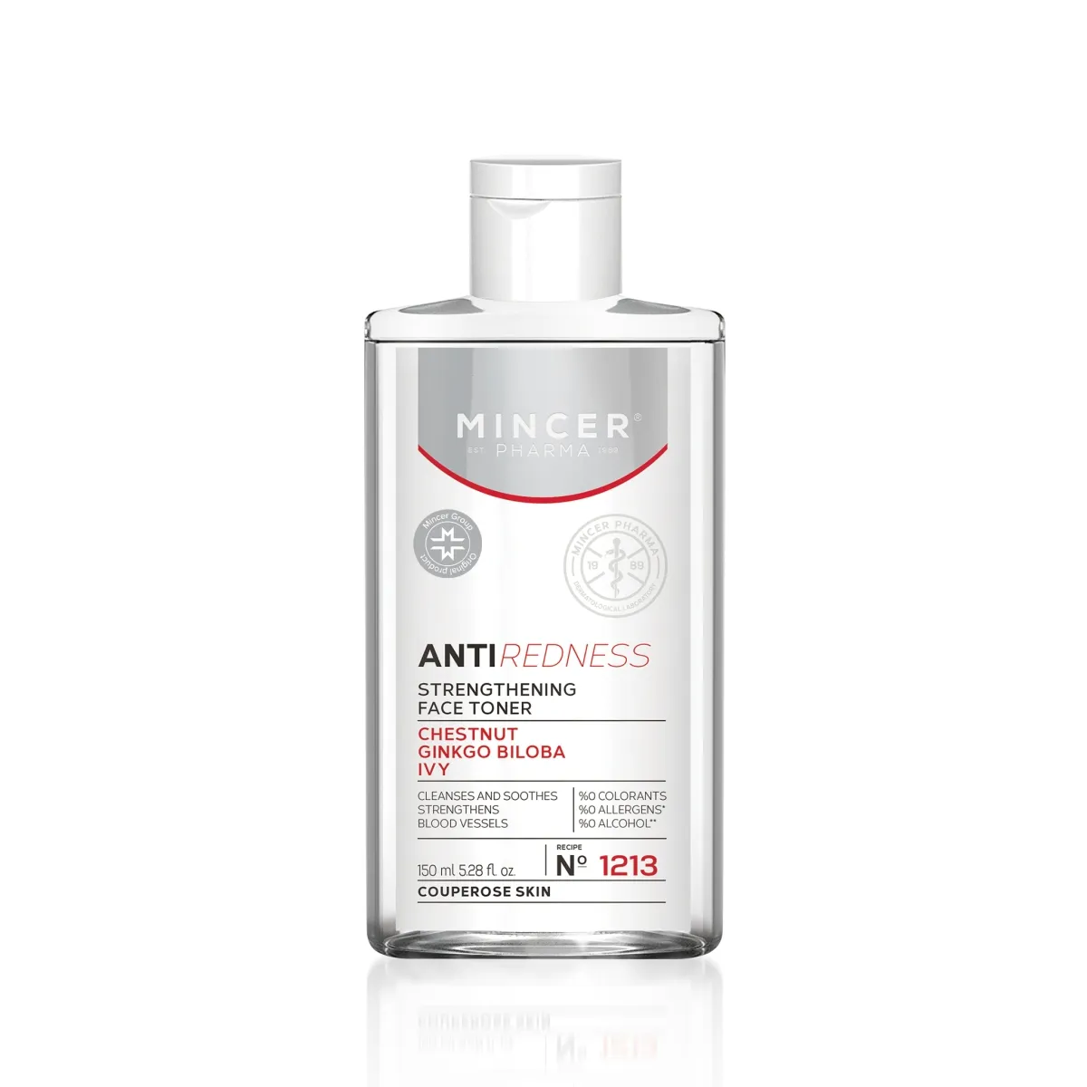 MINCER PHARMA REDNESS TOONIK PUNETUST VÄHENDAV 150ML - Tootepilt