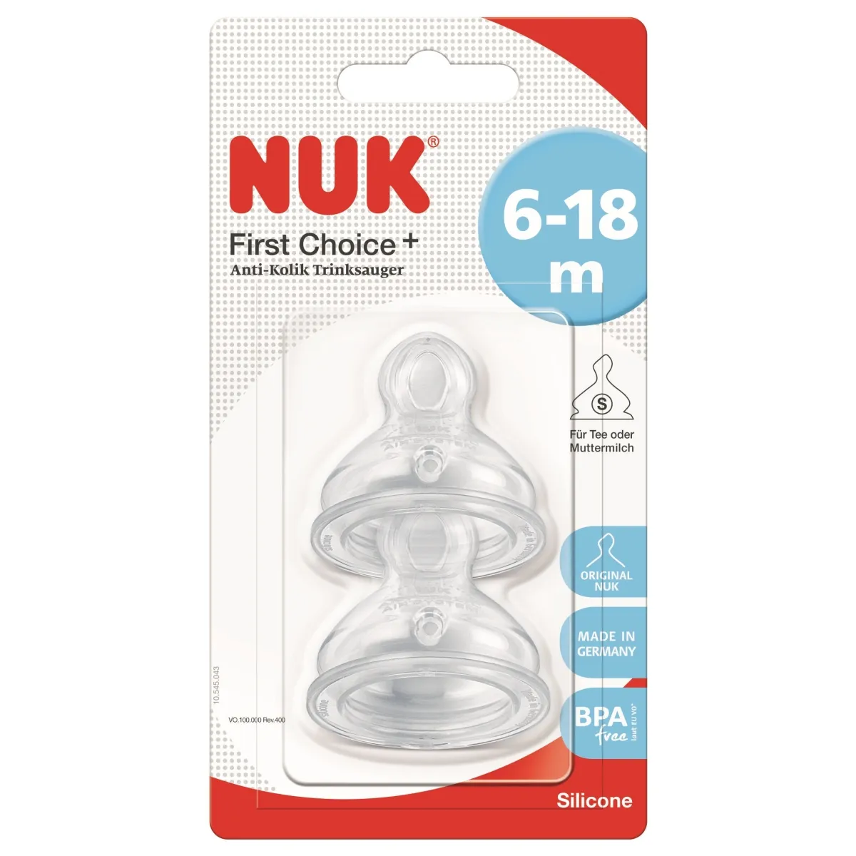 NUK FC+ PUDELILUTT SILIK.M (6-18 KUUD) N2 - Tootepilt
