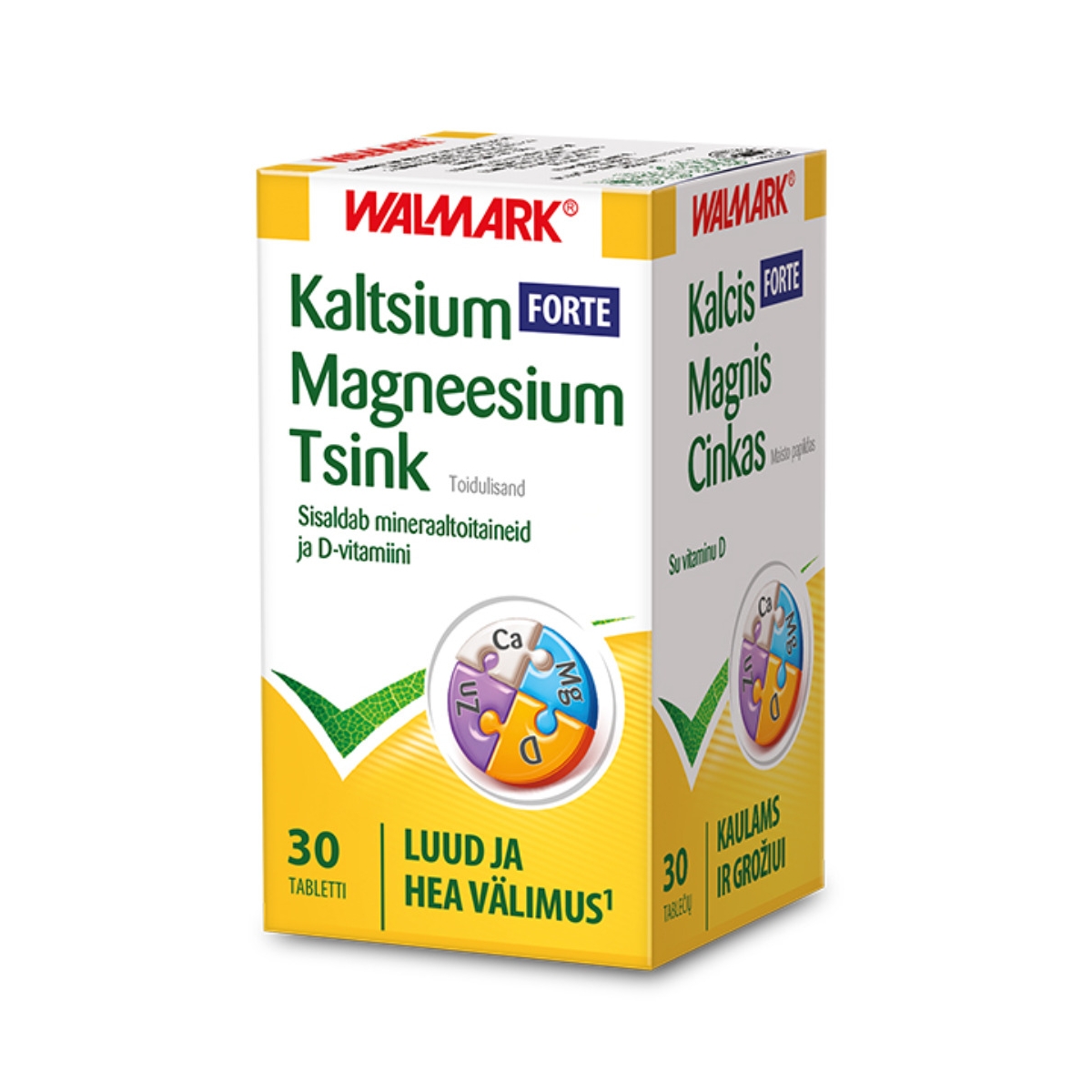 WALMARK KALTSIUM MAGNEESIUM TSINK FORTE TBL N30 - Tootepilt