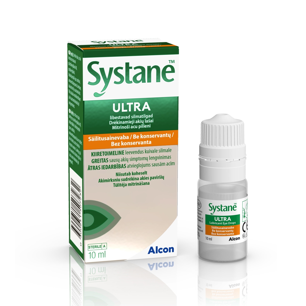 SYSTANE ULTRA SÄILITUSAINETA NIISUTAVAD SILMATILGAD 10ML - Tootepilt