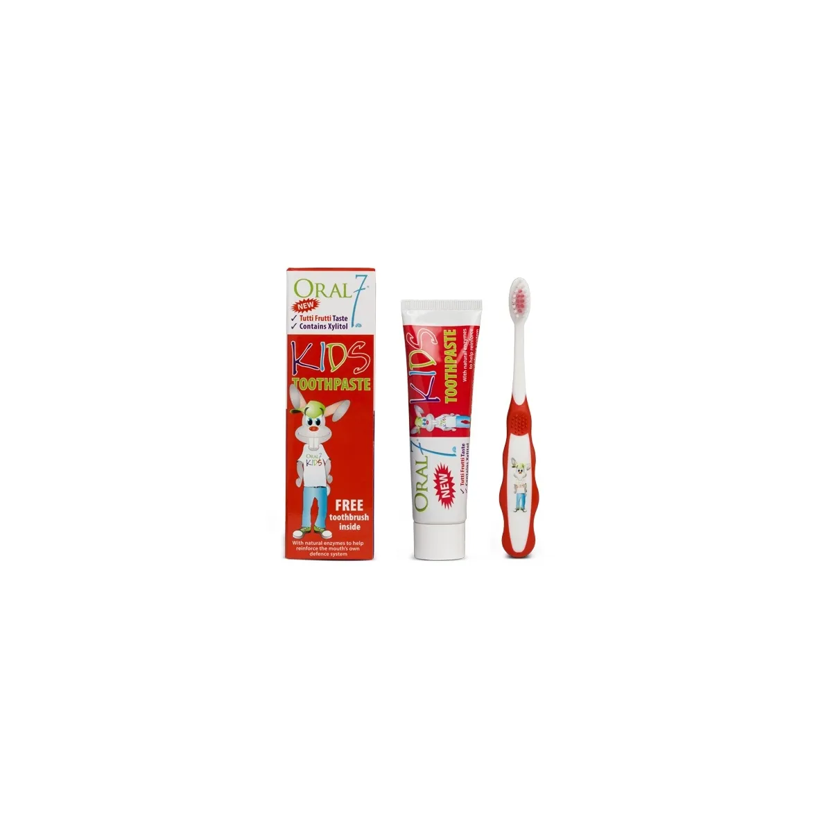 ORAL 7 HAMBAPASTA TUTTI-FRUTTI LASTELE 50ML + HAMBAHARI - Tootepilt