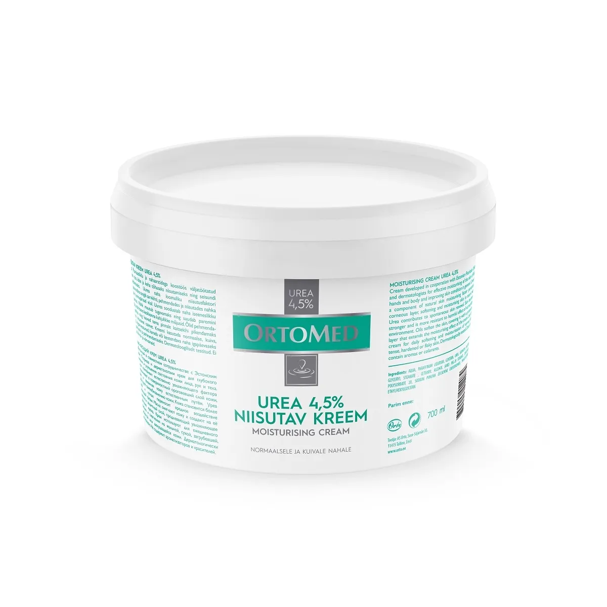 ORTO KREEM ORTOMED NIISUTAV  4,5% UREA 700ML - Tootepilt