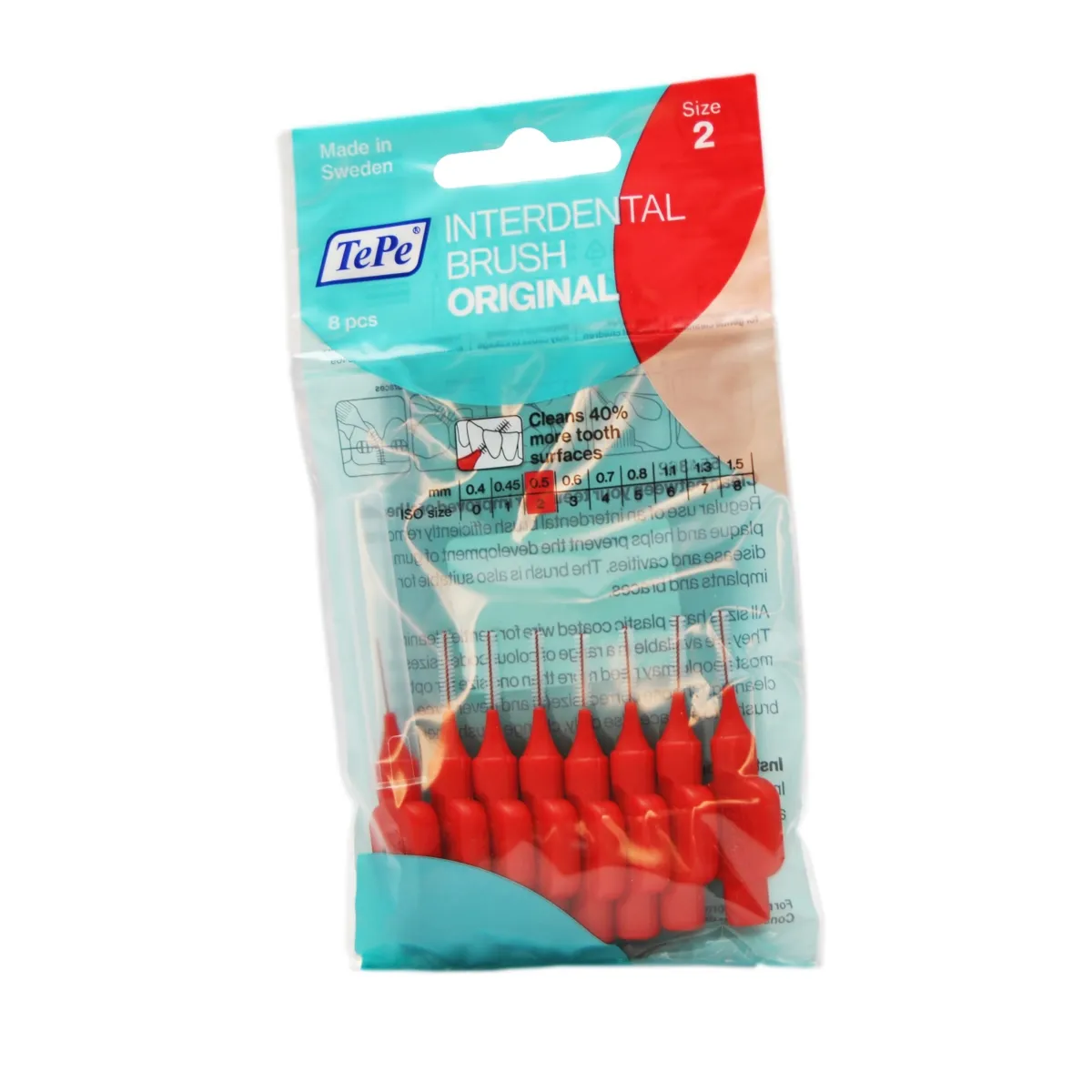 TEPE INTERDENTAALHARJAD NR.2 (0,5MM) N8 - Tootepilt