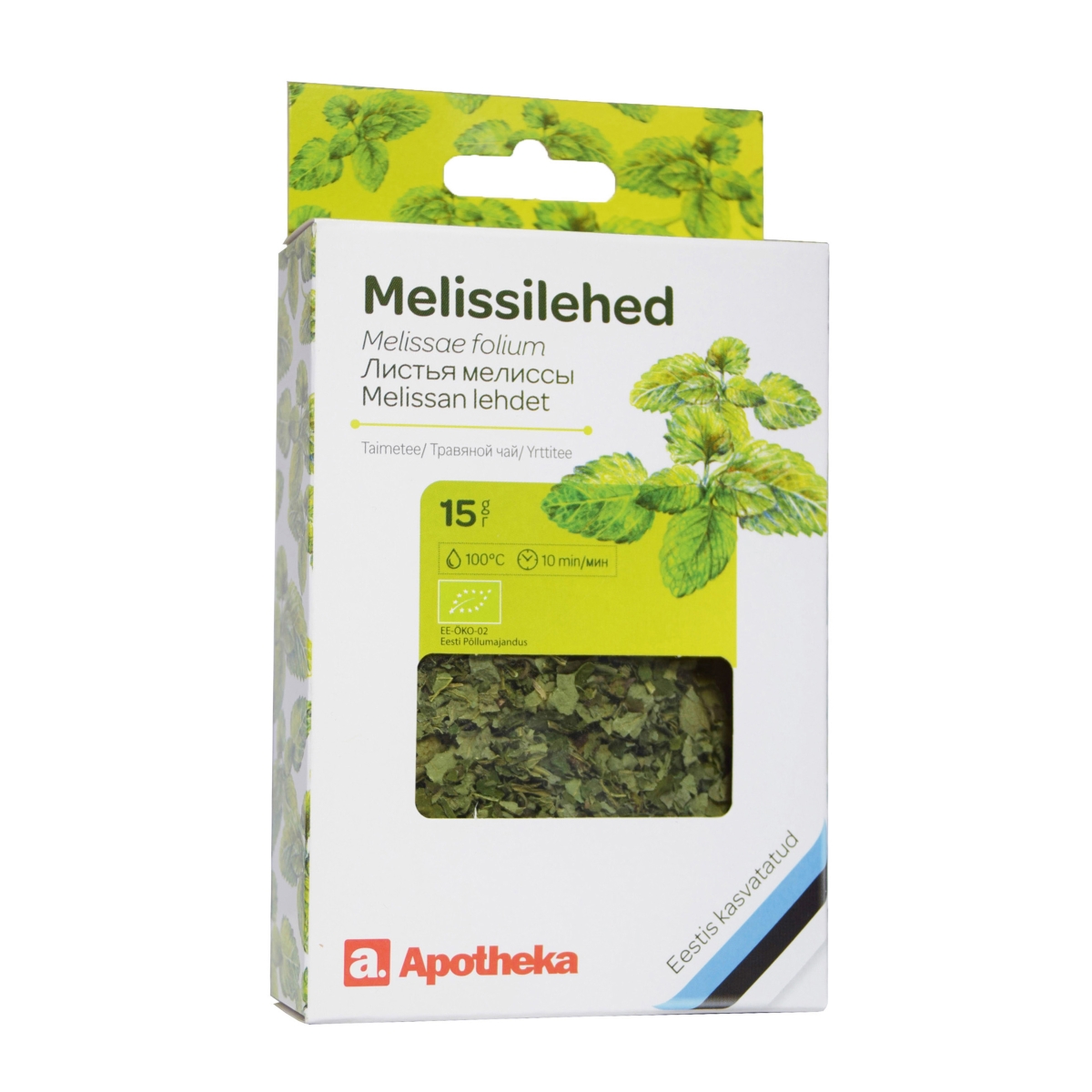 A. TEE MELISSILEHED 15G (KARP) - Tootepilt