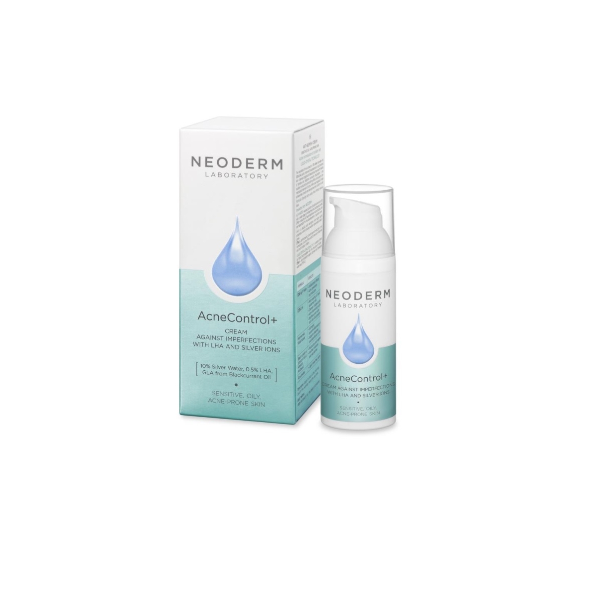 Neoderm AcneControl+ LHA ja hõbedaioonidega kreem probleemsele nahale - Tootepilt