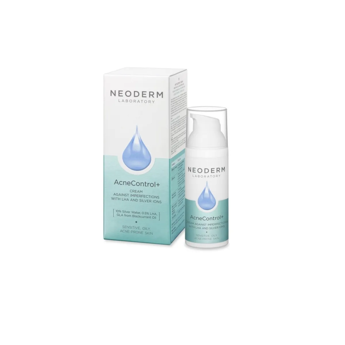 Neoderm AcneControl+ LHA ja hõbedaioonidega kreem probleemsele nahale - Tootepilt