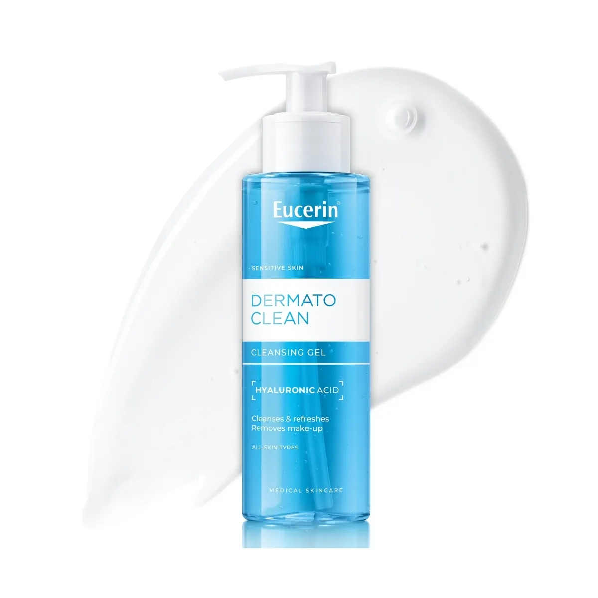 EUCERIN DERMATOCLEAN NÄOPUHASTUSGEEL TUNDLIKULE NAHALE 200ML - Tootepilt