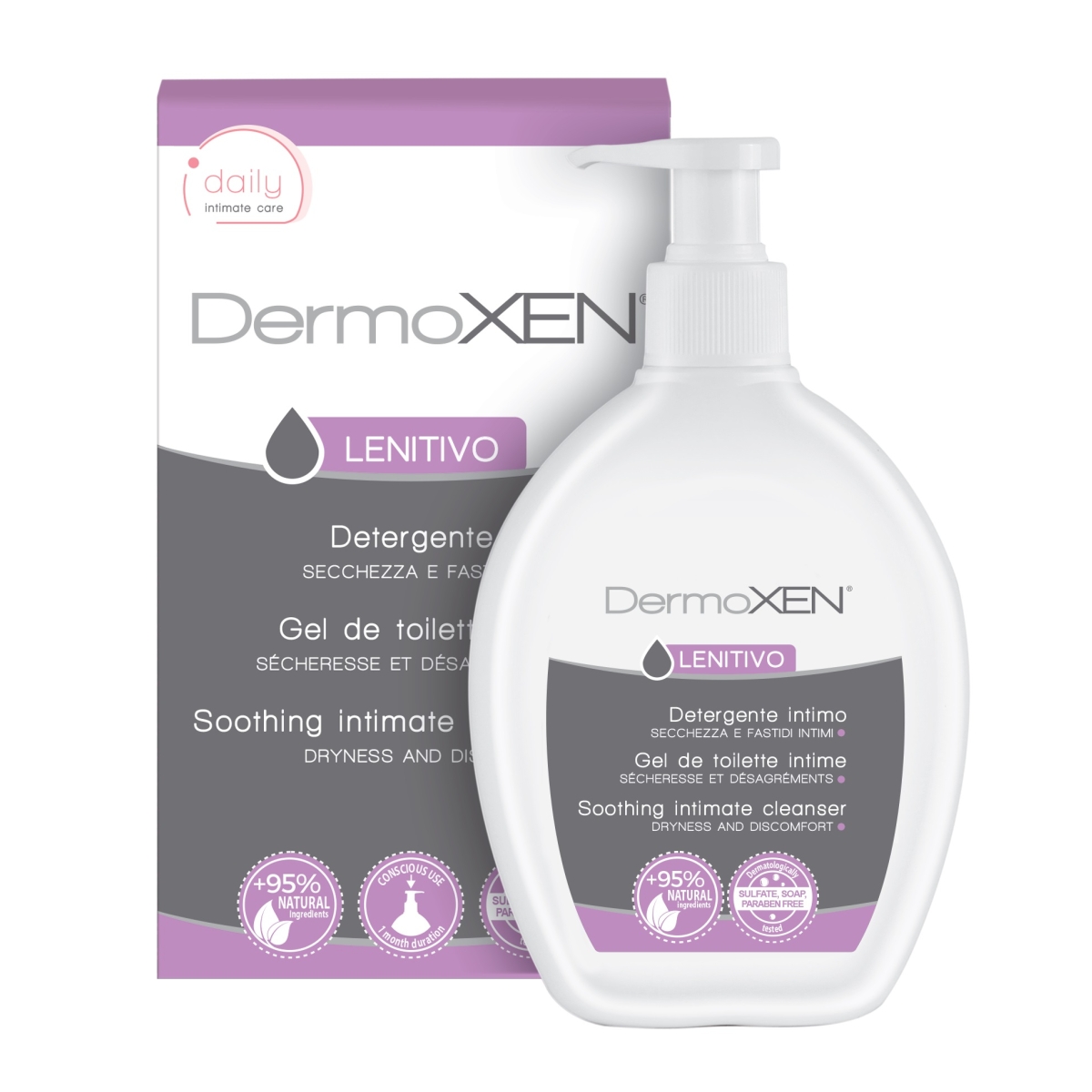 DERMOXEN LENITIVO INTIIMPESUGEEL TUPEKUIVUSE KORRAL  200ML - Tootepilt