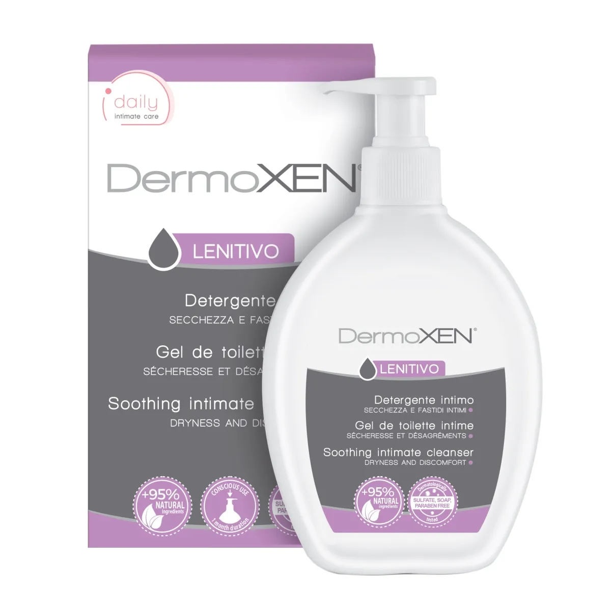 DERMOXEN LENITIVO INTIIMPESUGEEL TUPEKUIVUSE KORRAL  200ML - Tootepilt