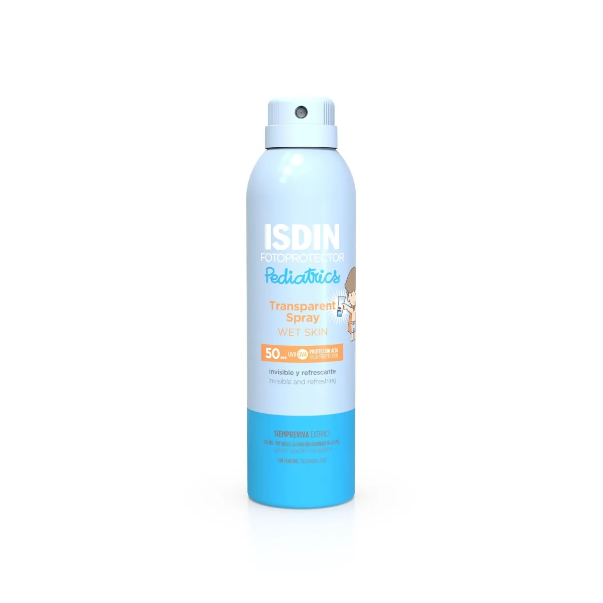 ISDIN SUN PÄIKESEKAITSEAEROSOOL VEEKINDEL LASTE SPF50 250ML - Tootepilt 1