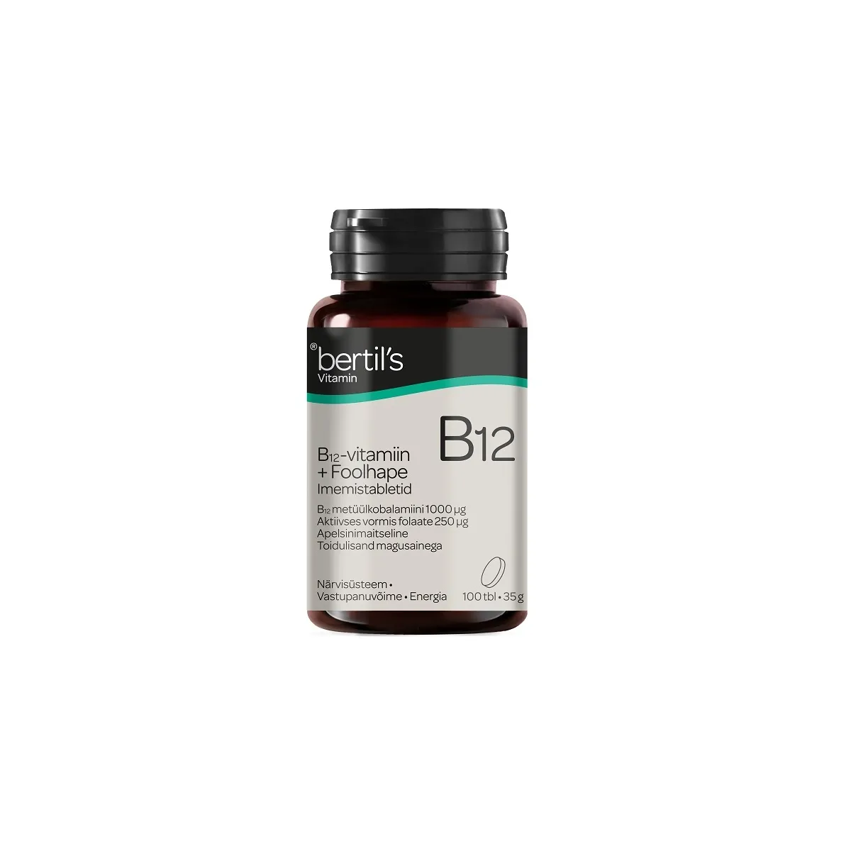 BERTILS VITAMIN B12+FOOLHAPE IMEMISTBL N100 - Tootepilt
