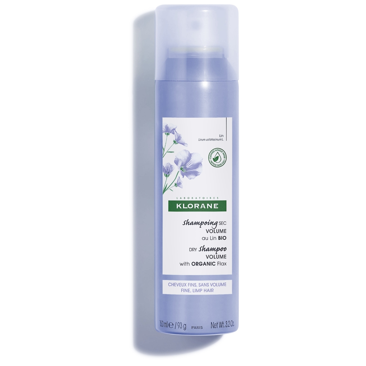 KLORANE KUIVSHAMPOON LINAEKSTRAKTIGA 150ML - Tootepilt