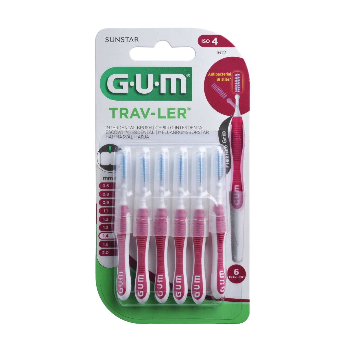 GUM HAMBAVAHEHARI TRAV-LER SILINDER 1,4MM N6 - Tootepilt