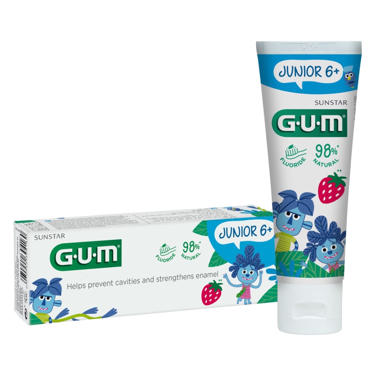 GUM HAMBAPASTA LASTELE JUNIOR TUTTI-FRUTTI 50ML (6+A) - Tootepilt