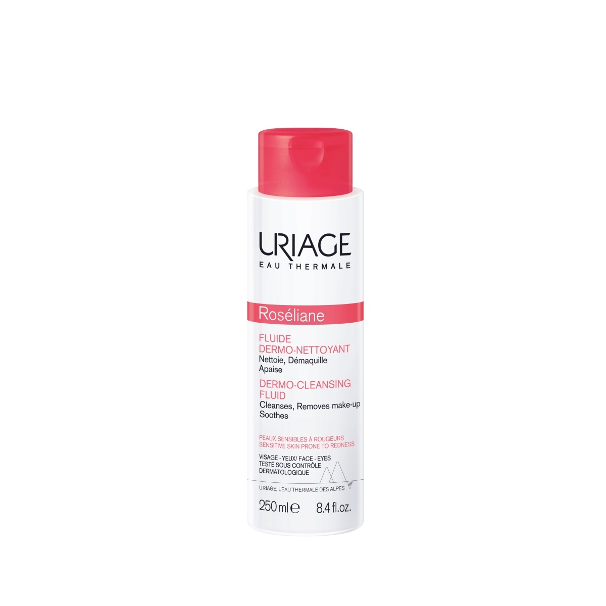 URIAGE ROSELIANE PUHASTUSEMULSIOON PUNETAVALE NAHALE 250ML - Tootepilt