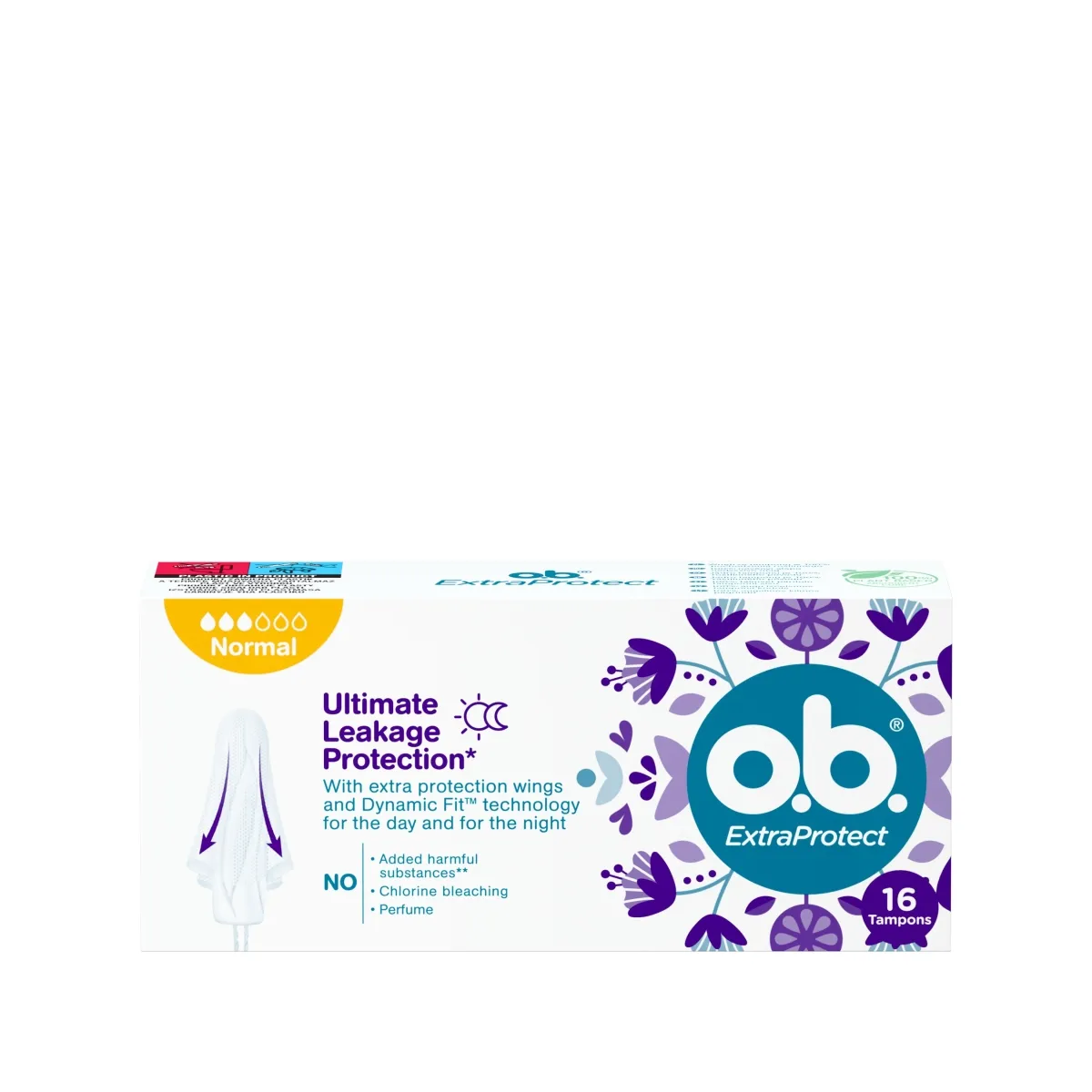 O.B. HÜG TAMPOONID EXTRA PROTECT NORMAL N16 - Tootepilt