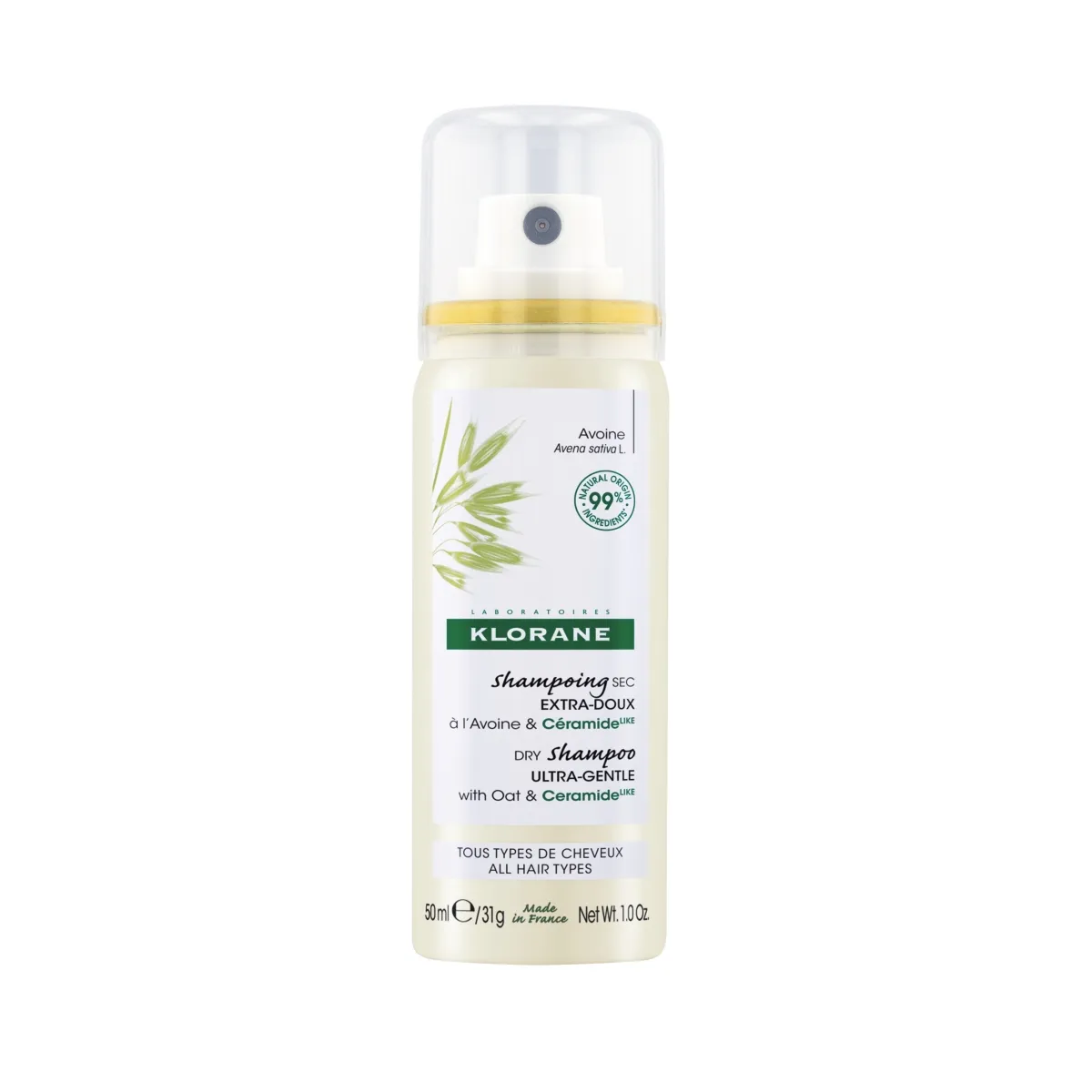 KLORANE KUIVSHAMPOON KAERAEKSTRAKTIGA 50ML - Tootepilt