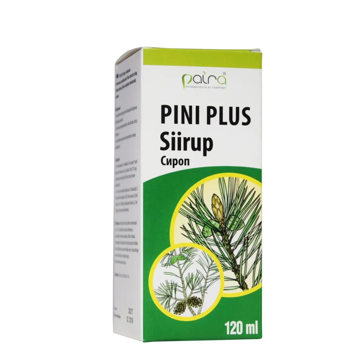 PINI PLUS SIIRUP 120ML PAIRA - Tootepilt