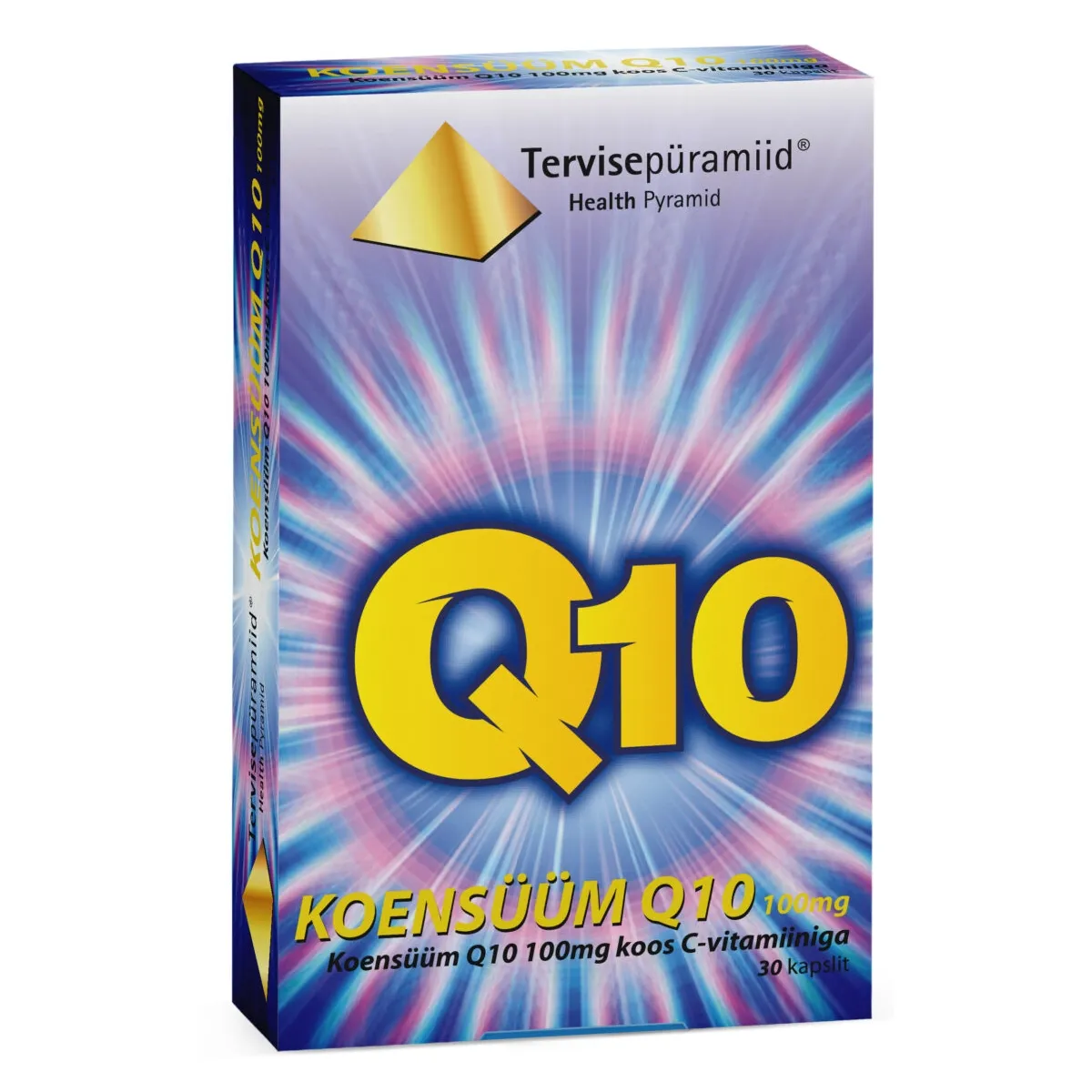 TERVISEPÜRAMIID KOENSÜÜM Q10 KAPSLID 100MG N30 - Tootepilt
