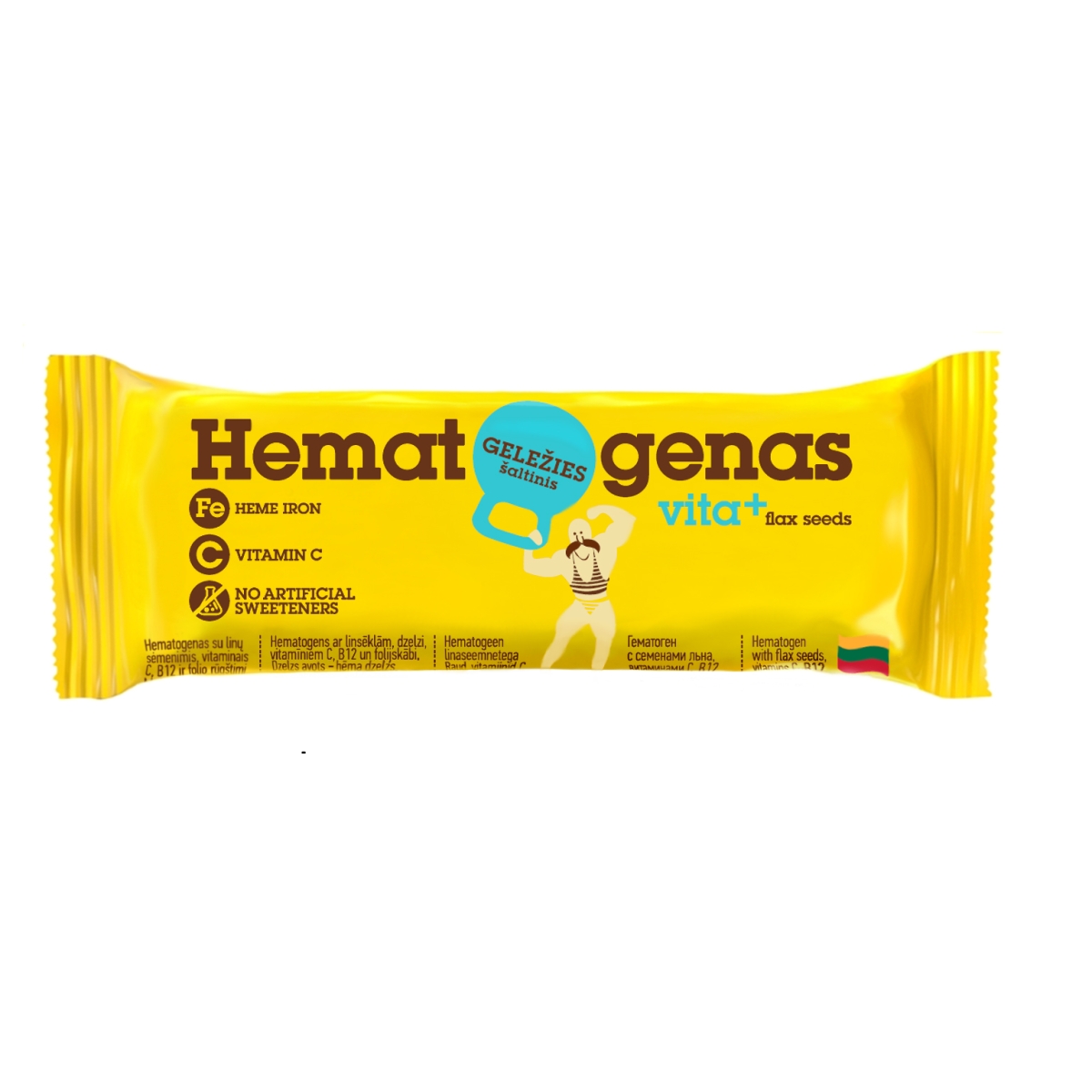 HEMATOGEEN (LINASEEMNED +VITAMIINID) 50G - Tootepilt