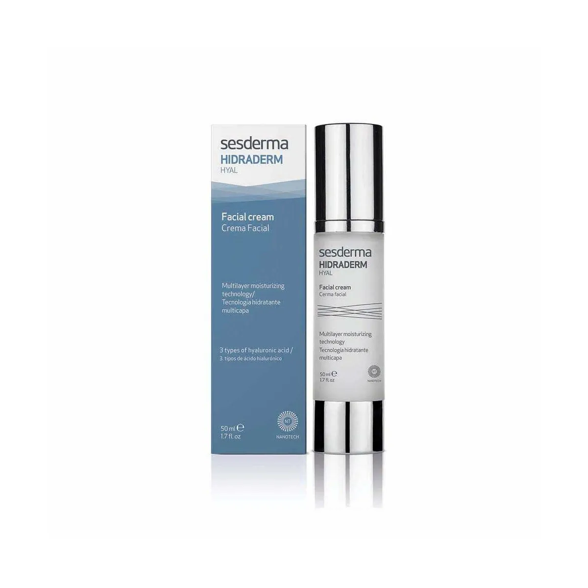 SESDERMA HIDRADERM HYAL NÄOKREEM HÜALUROONHAPPEGA 50ML - Tootepilt