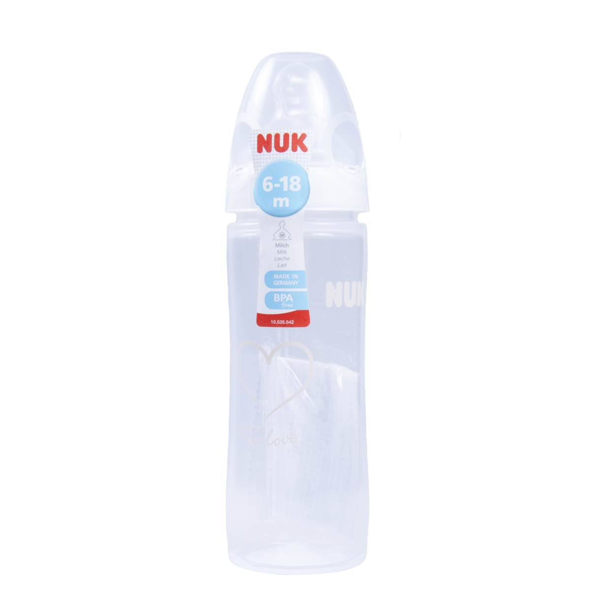 NUK FC+ LUTIPUDEL 2 CLASSIC (SILIK) 6-18 KUUD 250ML - Tootepilt