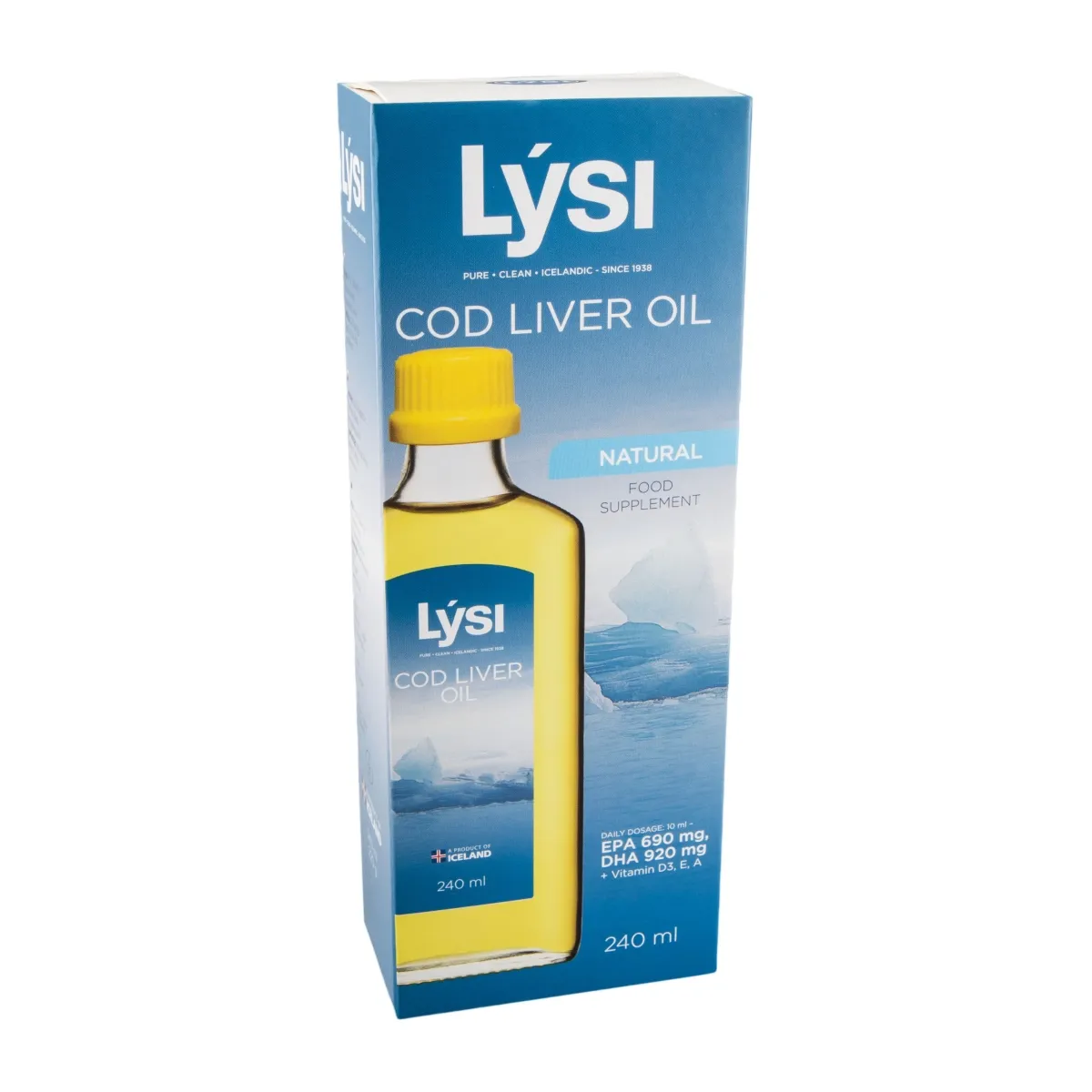 LYSI OMEGA-3 KALAMAKSAÕLI 240ML - Tootepilt