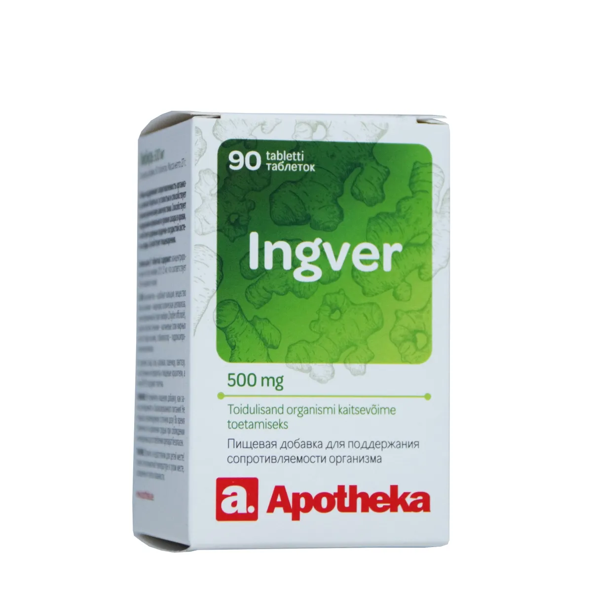 A. INGVER TBL 500MG N90 - Tootepilt