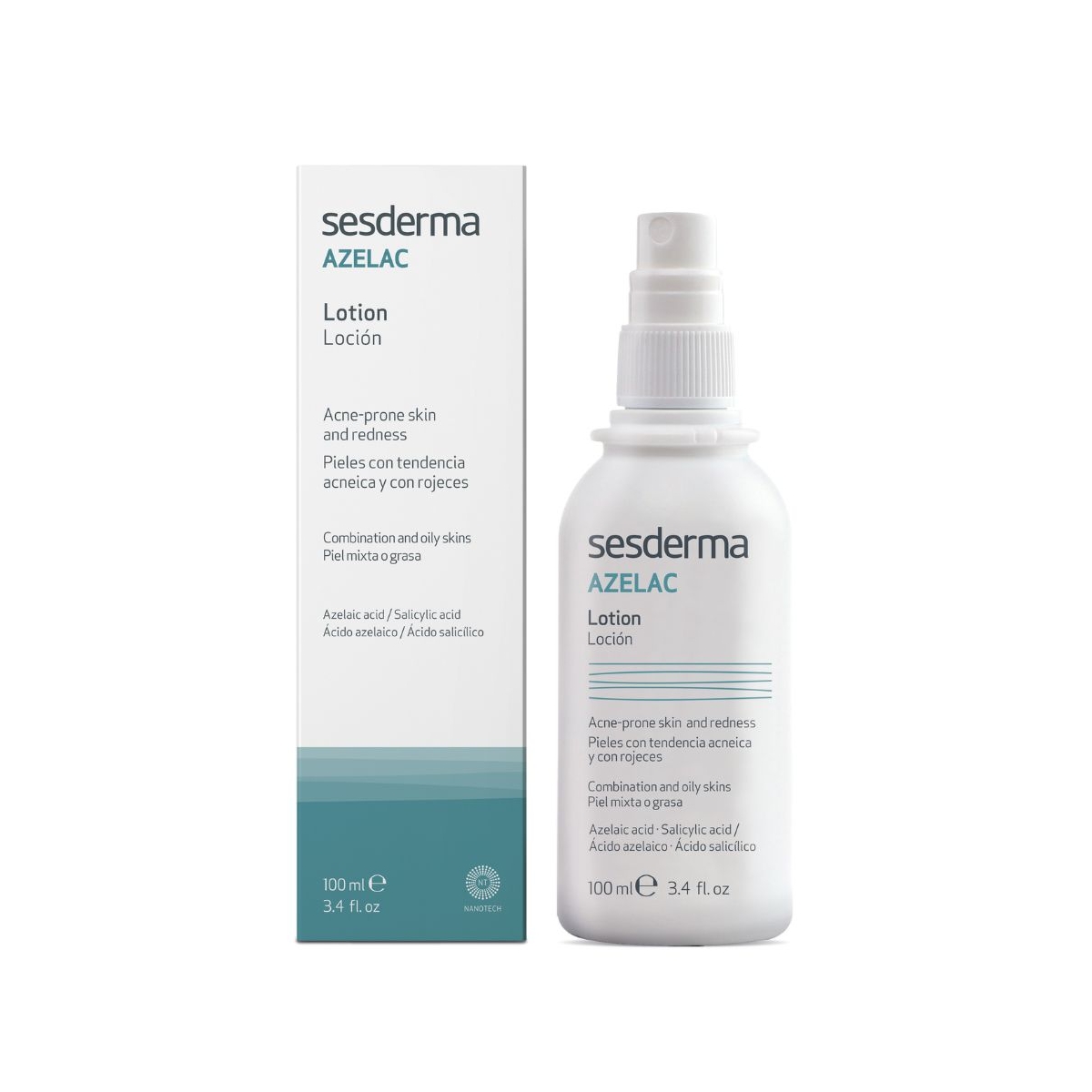SESDERMA AZELAC NAHAHOOLDUSVESI NÄOLE JA KEHALE 100ML - Tootepilt