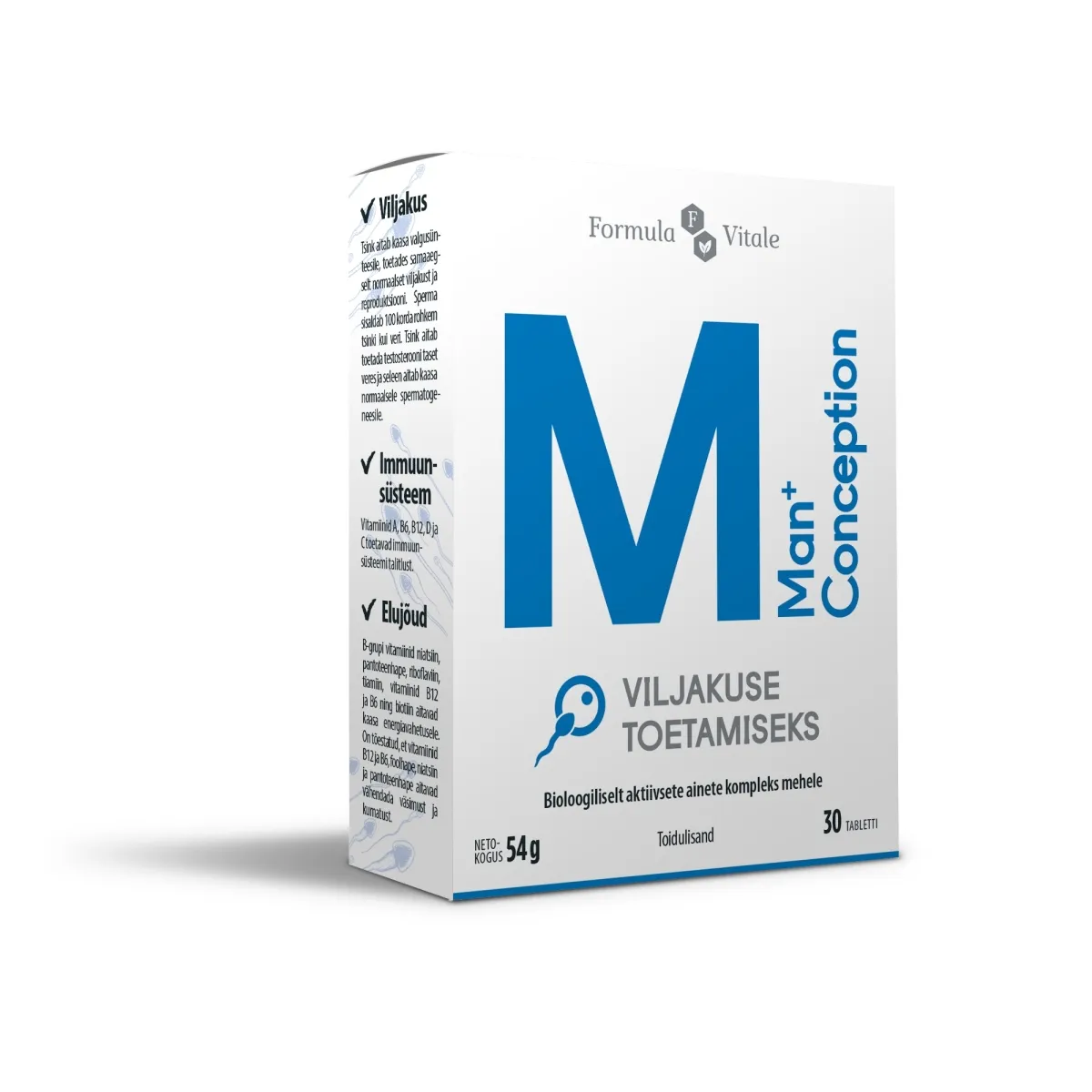 FORMULA VITALE MAN+ CONCEPTION TBL N30 - Tootepilt