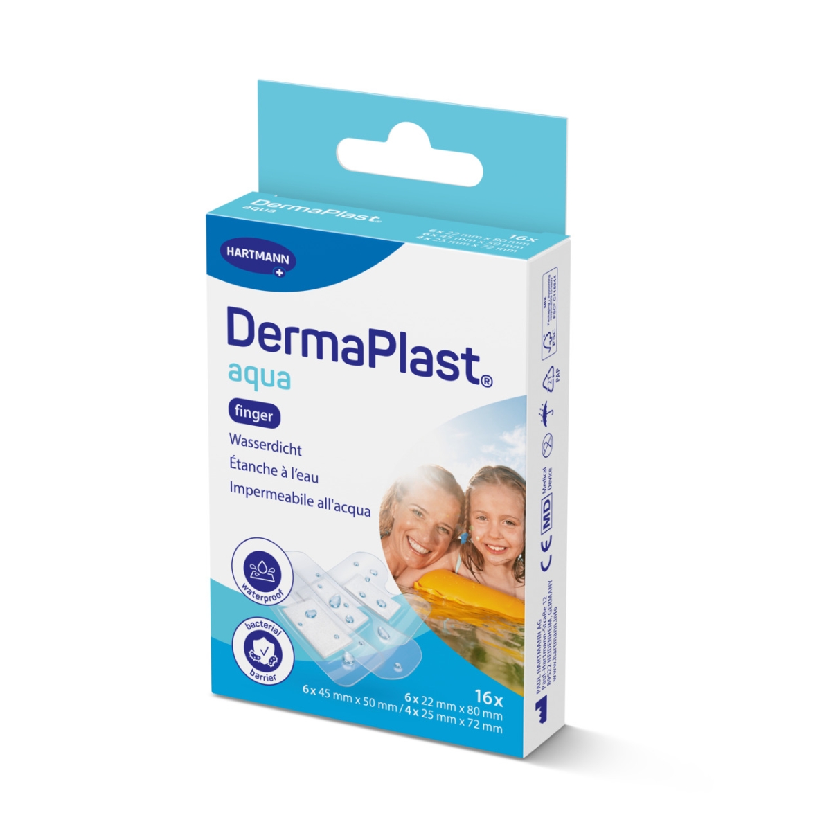 DERMAPLAST PLAASTRID AQUA FINGER MIX N16 - Tootepilt