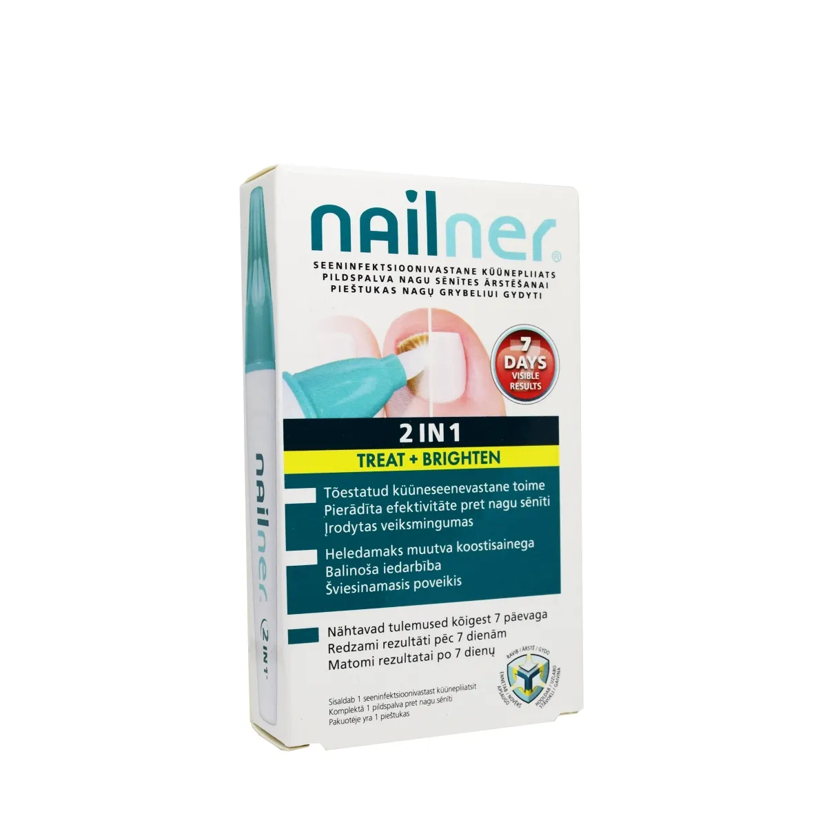 NAILNER 2IN1 KÜÜNEPLIIATS SEENHAIGUSTE RAVIKS 4ML - Tootepilt