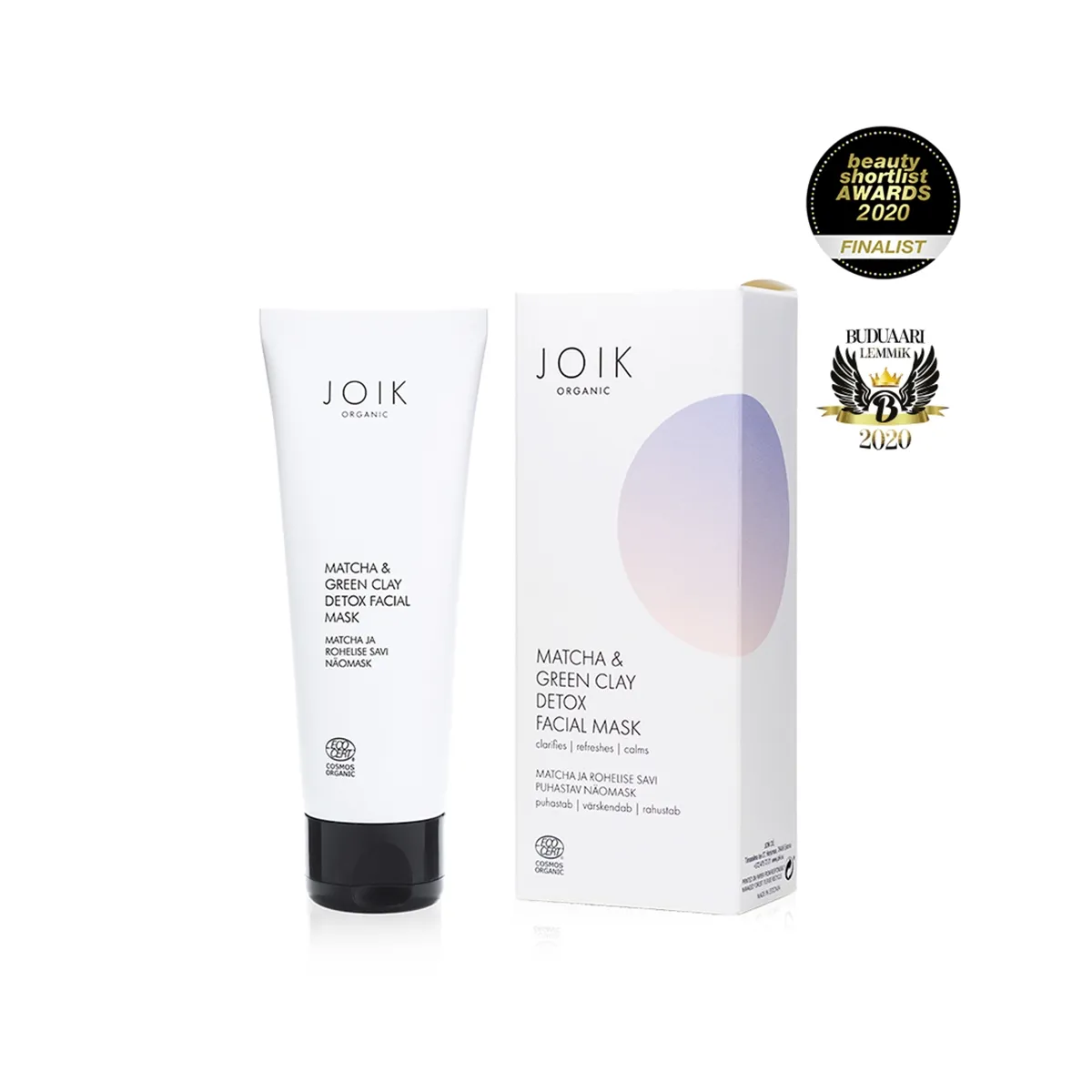 JOIK ORGANIC NÄOMASK PUHASTAV MATCHA & ROHELINE SAVI 75ML - Tootepilt